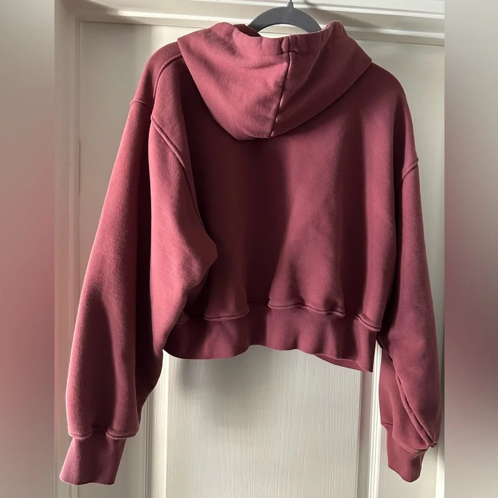 Daily Drills Heavyweight Double Zip Hoodie - Wine - size M/L - Picture 7 of 7